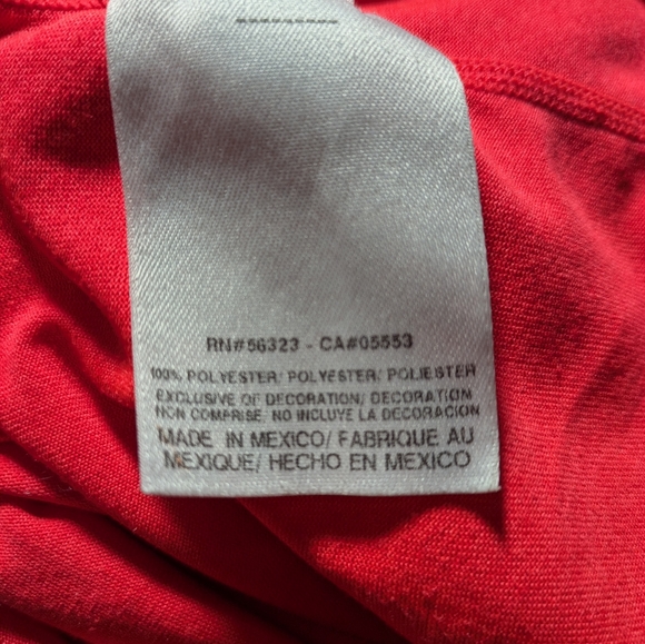 Nike Dri-Fit long-sleeved orange pullover crewneck workout top Women's Sz M - Picture 11 of 12